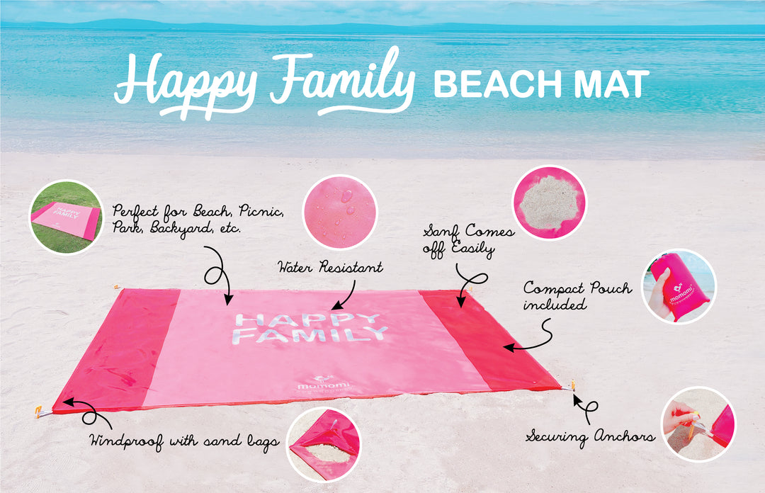 Happy Family Beach Mat